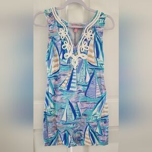 Lilly Pulitzer XS Harper sailboat shift dress
